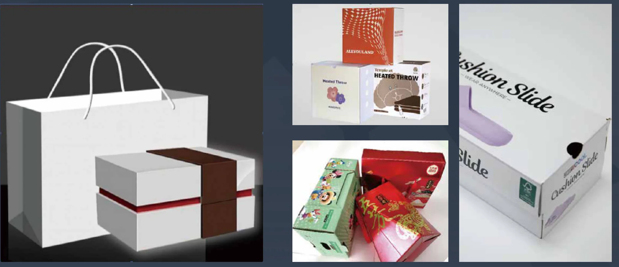 Custom gift boxes and paper bags