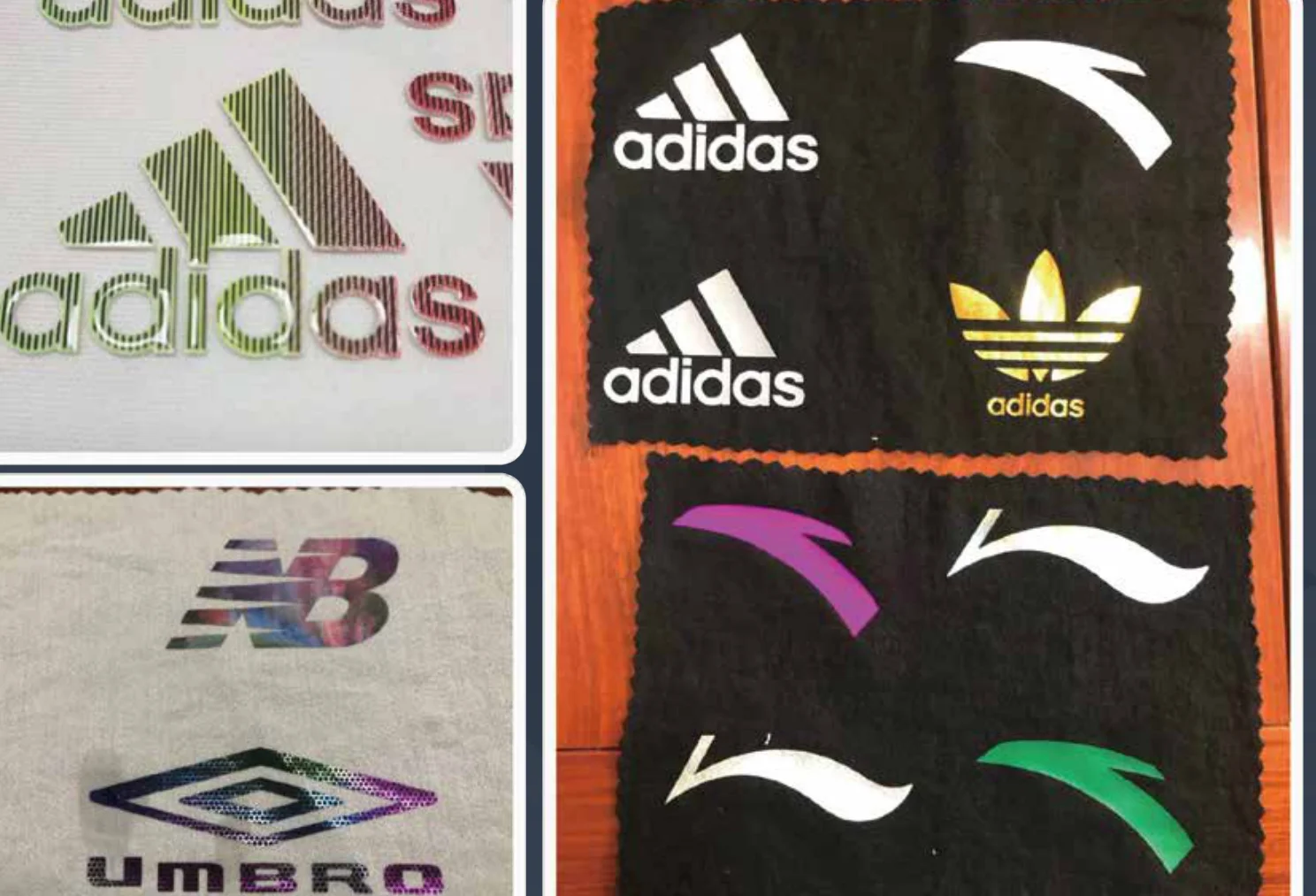 Woven labels and embroidered logos